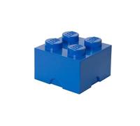 Room Copenhagen Boîte de rangement empilable Brique Lego 4 plots 5,7 l Bleu 25x25x18cm