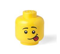 LEGO Boîte de Rangement Tête Silly 8,5 L - Empilable avec Couvercle, Rangement Jouets et Chambre Enfant