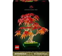 LEGO Botanicals Bonsaï d’Érable Rouge du Japon - Kit de Construction Adulte - Plante Artificielle avec Feuilles Rouges et Oranges - Pot Constructible - Idée Cadeau - Décoration Intérieure DIY 10348