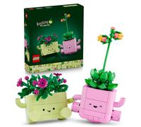 LEGO Botanicals Petites Plantes Dansantes - Set de Fleurs Artificielles - 2 Fausses Plantes & 2 Pots Couleur Pastel pour Décoration de Chambre - Idée de Cadeau DIY pour Fille dès 9 ans ou Adulte 11506