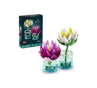 LEGO Botanicals 11511 Les Nénuphars Ensemble de Construction 259 pièces Fleurs aquatiques Blanc et Rose