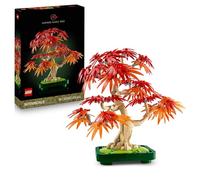 LEGO Botanicals Bonsaï d’Érable Rouge du Japon - Kit de Construction Adulte - Plante Artificielle avec Feuilles Rouges et Oranges - Pot Constructible - Idée Cadeau - Décoration Intérieure DIY 10348