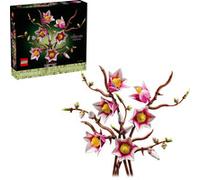 LEGO Botanicals Branches de Magnolia - Set de Fleurs Artificielles pour Adulte - 5 Fausses Plantes pour Décoration de Chambre ou Salon - Idée Cadeau DIY pour Femme 11510