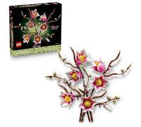 LEGO Set de fleurs artificielles Branches de Magnolia 11510 – 5 fausses plantes, déco chambre/salon