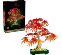 LEGO Botanicals Erable rouge du Japon - Bonsaï - Kit de plantes artificielles avec feuilles rouges et oranges, plus bol - Home Decor - Idée cadeau pour adulte - 10348