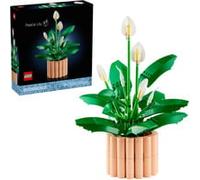 LEGO Botanicals Les Fleurs de Lune - Set de Plante Artificielle en Pot pour Adulte - Fausses Fleurs Blanches & Boutons - Décoration de Chambre ou Salon - Idée de Cadeau DIY pour Femme 11504