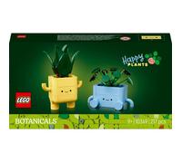LEGO Kit créatif Botanicals Petites Plantes Souriantes 2 plantes, pots jaune et bleu 10349