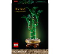 LEGO Botanicals Le Bambou de la Chance 10344 | Set pour adulte, plante artificielle pour décoration intérieure, pot et socle effet bois, idée cadeau pour femme, 325 pièces
