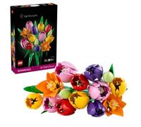 LEGO Botanicals Le Bouquet de Tulipes - Set de Construction Adulte avec Fleurs Artificielles - 14 Tulipes dans 5 Couleurs - Décoration pour la Maison ou la Table - Idée Cadeau Fête des Mères 11501