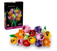 Lego Botanicals Le Bouquet de Tulipes - Set de Construction pour Adulte avec Fleurs Artificielles - 14 Tulipes dans 5 Couleurs - Décoration pour la Maison ou la Table - Cadeau DIY pour Femme 11501