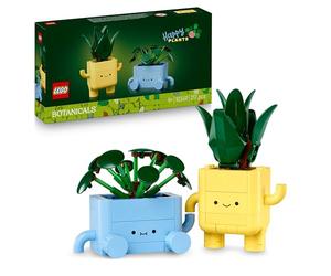 LEGO Botanicals Petites Plantes Souriantes - Jouet - Loisirs Créatifs - 2 Plantes Artificielles, 2 Pots de Fleurs Colorés & Visages Interchangeables - Cadeau Nature pour Fille dès 9 Ans & Ado 10349
