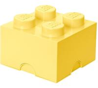 LEGO Brick Bac carré empilable avec 4 picots - Crème