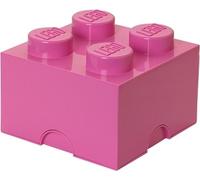 LEGO Brick Bac carré empilable avec 4 picots - Fucsia