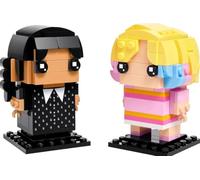 LEGO BrickHeadz 40750 Mercredi et Enid (Wednesday & Enid) - Figurines à Construire Série Netflix Wednesday - Cadeau Collection Jouet Enfant Dès 10 Ans