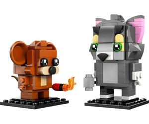 LEGO BrickHeadz 40793 Personnages Tom & Jerry - Jeu de Construction pour Enfants et collectionneurs à partir de 10 Ans, 212 pièces, Personnages de Dessins animés cultes à Construire et à Exposer