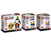 Lego Brickheadz Disney Pluto + Goofy (40378), Daisy Duck (40476) & Donald Duck (40377) Exclusive Bundle