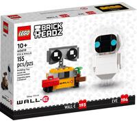 LEGO® BrickHeadz EVE et WALL-E - 40619 NOUVEAU ! Pièces 155x