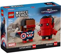 LEGO® BrickHeadz 40668 Figurines de Captain America et Hulk rouge