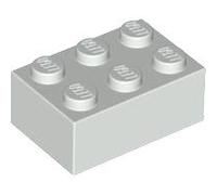 LEGO Bricks 3002 City Lot de 20 Briques (2 x 3 pivots) Gris Clair