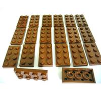 LEGO Bricks 3020 Star Wars Lot de 20 Planches à découper (2 x 4 pivots) Marron