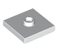 LEGO Bricks - Fer à Repasser avec Pivot Central (Lot de 10, 2 x 2 ERGOTS), Couleur Blanc
