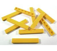 LEGO Bricks - Fer à Repasser Lisse (Lot de 10, 1 x 6 pivots), Couleur Jaune