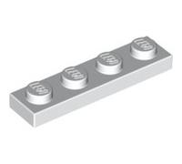 LEGO Bricks - Fer à Repasser (Lot de 20, 1 x 4 ergots), Couleur Blanc