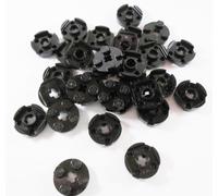 LEGO Bricks - Plancha Ronde (30 unités, 2 x 2 pivots), Couleur Noire