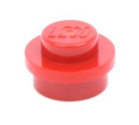 LEGO Bricks - Plate Ronde (Lot de 100, 1 x 1 ergots), Couleur Rouge