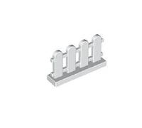Lego Building Accessories 1 x 4 x 2 White Picket Fence, Bulk - 50 Pieces per Package by LEGO