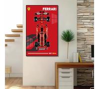 Lego Building Blocks 42207 Ferrari F1 Cadre photo mural de voiture de course, peut être accroché dans la planche de fond du salon, cadeau pour adultes et amateurs (pas de modèle)