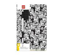 LEGO® Stationery Carnet A5 avec stylo noir - Minifigure Brick