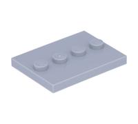 LEGO® Carreaux 3x4 Plaque de sol avec 4 picots Gris clair - 88646 NOUVEAU Quantité 100x