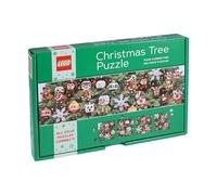 Lego Christmas Tree Puzzle: Four Connecting 100-Piece Puzzles