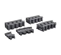 LEGO Set 2 pièces Steinchenwelt Lego City – 60205 rails + 60238 aiguillages pour train télécommandé