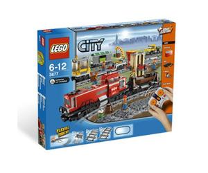 Lego City 3677 - Jeu de construction - Le train de marchandises rouge