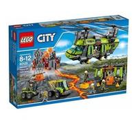 Lego City 60125: L'hélicoptère de transport du volcan G