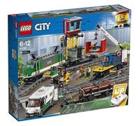 LEGO City - Train de marchandises télécommandé 60198 - Camion, 32 rails, 6 minifigurines