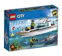 LEGO Set de construction City 60221 Le yacht de plongée Great Vehicles Bleu
