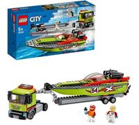 LEGO® City 60254 - Le transport du bateau de course