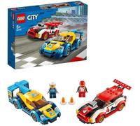 LEGO® City 60256 Les voitures de course, Jeu de Construction avec pilotes, Véhicules de Rallye pour Enfants de 5 ans et +