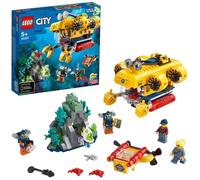 LEGO® City 60264 Le sous-marin d’exploration, Jeu de Construction avec Mini-figurines, Idée Cadeau et Jouet pour Enfants 5 ans et +