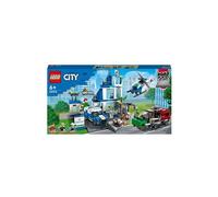 LEGO® City - Le commissariat de police Set avec Jouets Camion de Poubelle et Hélicoptère - 60316