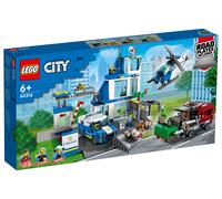 LEGO® City - Le commissariat de police Set avec Jouets Camion de Poubelle et Hélicoptère - 60316