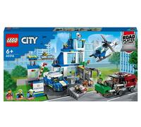 LEGO® City - Le commissariat de police Set avec Jouets Camion de Poubelle et Hélicoptère - 60316