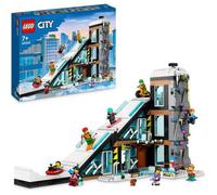 LEGO Jouet modulaire City 60366 – Complexe ski et escalade, 3 niveaux, 8 minifigurines, dès 7 ans