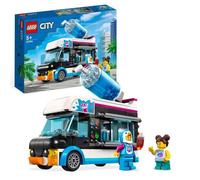 LEGO 60384 City Le Camion à Granités du Pingouin, Jouet Camion pour Enfants de 5 Ans, Jeu de Véhicule d'Été avec Figurines, Idée Cadeau Garçons et Filles
