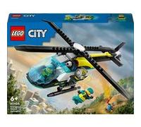 LEGO Jeu de construction Hélicoptère des urgences 60405 – 6+ ans, 3 minifigurines
