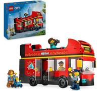 LEGO City 60407 Le bus rouge a deux étages, bus jouet, véhicule pour enfants des 7 ans