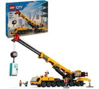 LEGO City 60409 La grue de chantier mobile jaune, set de construction cadeau pour enfants